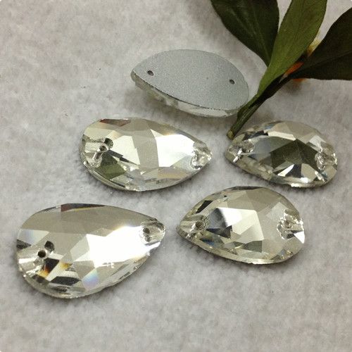 Sewing Buttons Crystal Sew On Rhinestones Clear Color Bling Crystal