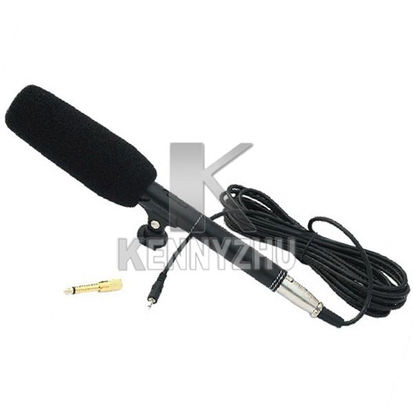 Profesjonalny Wywiad Shipgun Condenser Uni-Directional System Kamera Kamera Mikrofon Mic 3.5mm Wtyczka dla Canon Nikon