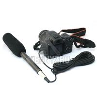 Shotgun professionale Intervista Condensatore Sistema unidirezionale Camera Camcorder Microfono Mic 3.5mm Plug per Canon Nikon