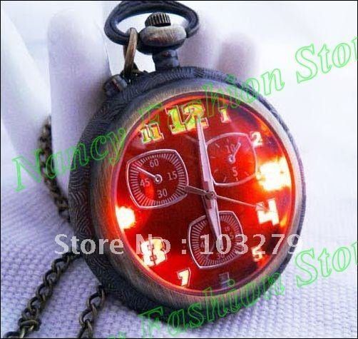 pocket watch with light