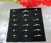 hoop ring 48pcs/lot mix 6 color ,CZ gem body jewelry piercing hoop ring nose rings