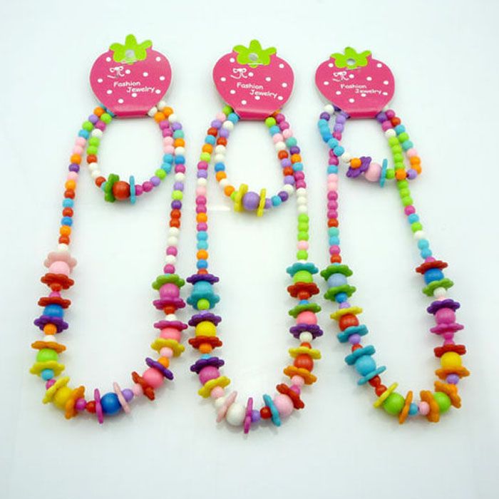 thumbnail image 2 of NERV Fashion Kids Romantic Pearl Jewelry Set For Children Simulated Bead Necklace Bracelet Little Girl's Birthday Party I.329892001 2 of 10