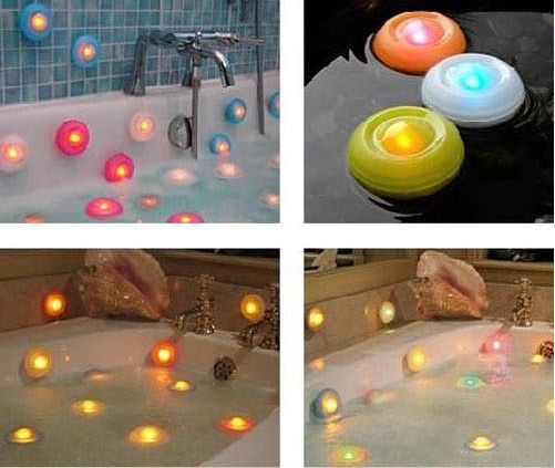 Kleuren LED-light ligbad licht, badpool licht, veranderende kleuren spa licht, doos verpakking