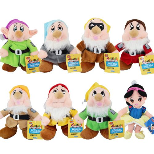7 dwarfs stuffed dolls