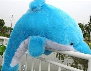 Giant Stora Cuddly Fyllda Djur Plush Härlig Big Dolphin Doll 40 "