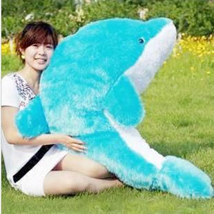 Giant Stora Cuddly Fyllda Djur Plush Härlig Big Dolphin Doll 40 