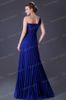 Graça Karin New azul de um ombro flor formal vestidos de noite longo de chiffon partido da bola Vestido Vestido Prom Lace Up Voltar CL3467