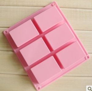 8*5.5*2.5cm square Silicone Baking Mould Cake Pan Molds Handmade Biscuit Soap mold KD18