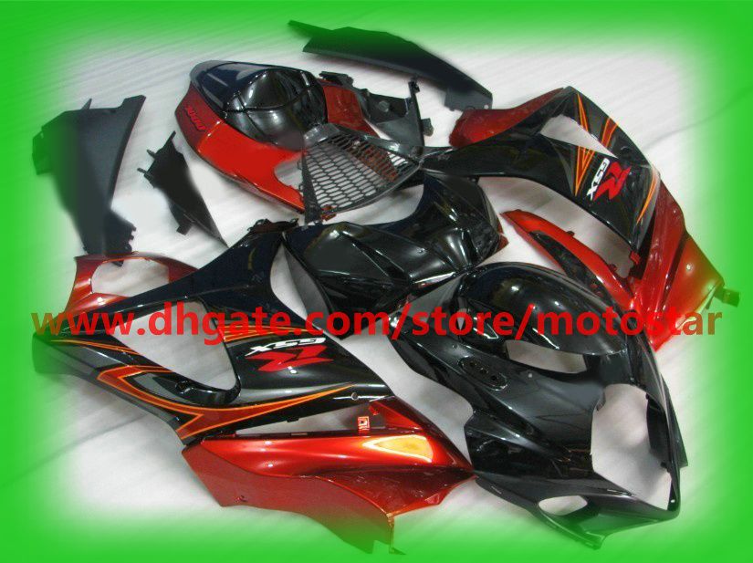 100% adatto per moto 2007 2008 SUZUKI GSX-R1000 kit carenature K7 GSXR1000 07 08 GSXR 1000 Kit carenatura rosso nero K7B