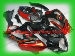 100 % passend für Motorrad 2007 2008 Suzuki GSX-R1000 Verkleidungskits K7 GSXR1000 07 08 GSXR 1000 Rot-Schwarz-Verkleidungskit K7B