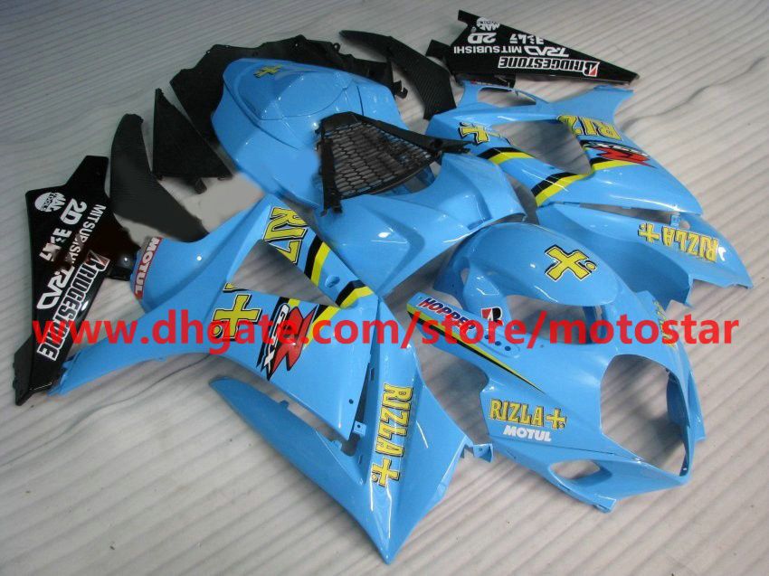 Rizla Fairings na 2007 2008 2008 Suzuki GSX-R1000 K7 Fairings Zestawy GSXR1000 07 08 GSXR 1000 Pełny zestaw owiewki K7F