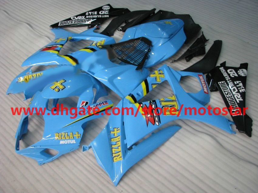 Rizla Labrings на 2007 2008 годы Suzuki GSX-R1000 K7 Обтекание наборы GSXR1000 07 08 GSXR 1000 Full Fuling Kit K7F