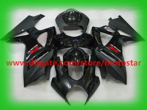 Flaches Mattschwarz für 2007 2008 Suzuki GSX-R1000 K7 GSXR1000 07 08 GSXR 1000 Komplettset Verkleidungsset Verkleidungskits