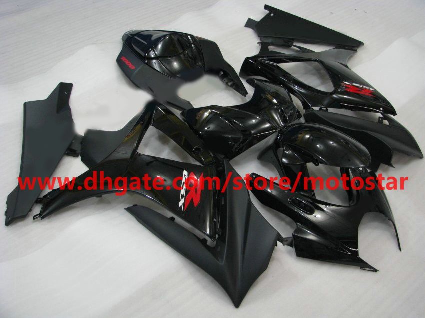 Flat Matte Black для 2007 года 2008 Suzuki GSX-R1000 K7 GSXR1000 07 08 GSXR 1000 Full Set Fairing Kit Комплекты