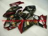 مجموعة Bacardi Fairings لـ Suzuki GSX-R1000 2007 2008 إصدار GSXR1000 K7 07 08 GSXR 1000 Red Gold