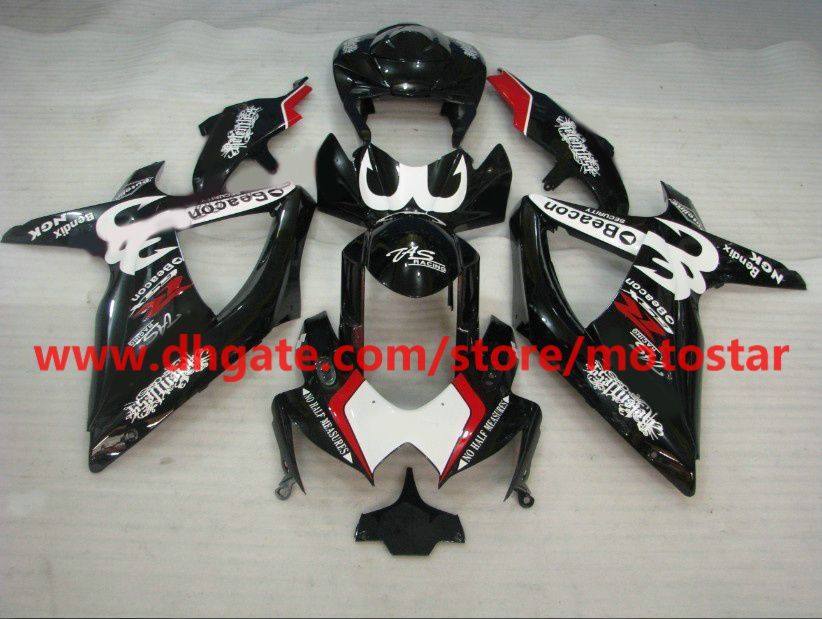 Czarny sygnał nawigacyjny dla Suzuki GSXR 600 750 K8 2008 2009 2010 GSX-R600 GSXR750 08-10 Fairings Kit K87