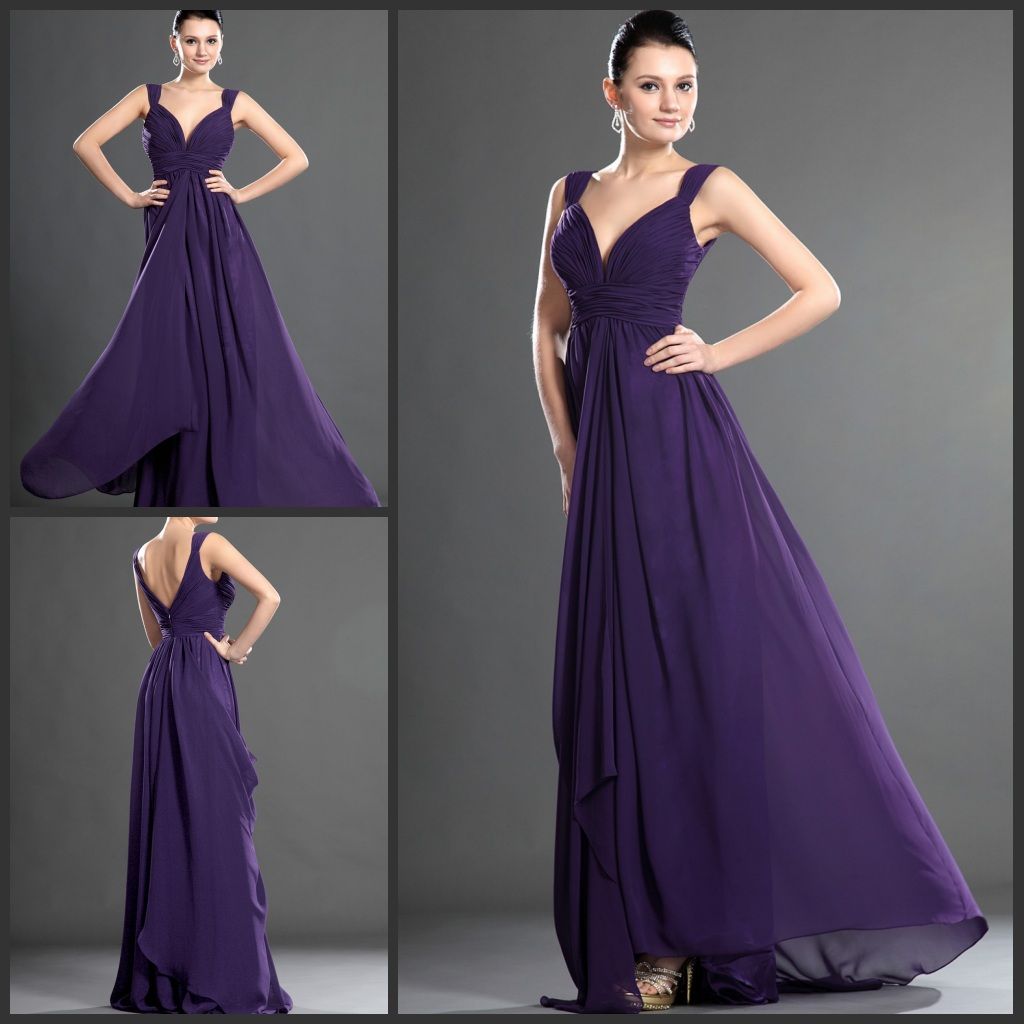 Purple Evening Gowns