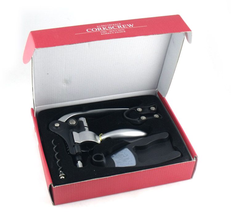 Rabbit Deluxe Red Wine Bottle Opener Corkscrew Set Good Quality