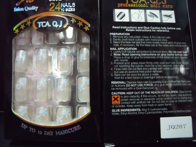 Nall Tips Nieuwe volledige cover Valse nagels 20Boxs / partij Acryl Nail levert Valse nagels met lijm / doos Pre Designed Nail Tips