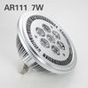 FREESHIPPING AR111 7W LED 스포트라이트 전구 85-265V 따뜻한 쿨 흰색 2 년 보증 7*1W LED 램프
