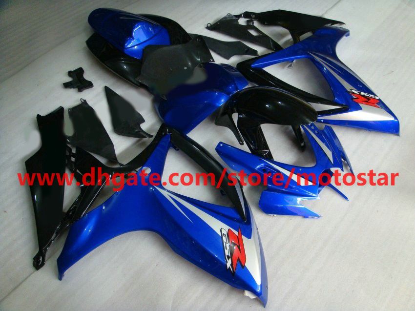 2006年のブルーシルバーOEMボディキット2007年スズキGSX-R600 GSXR750 06 07 GSXR 600 750 GSXR600 K6 FAIRLING KITS K6X