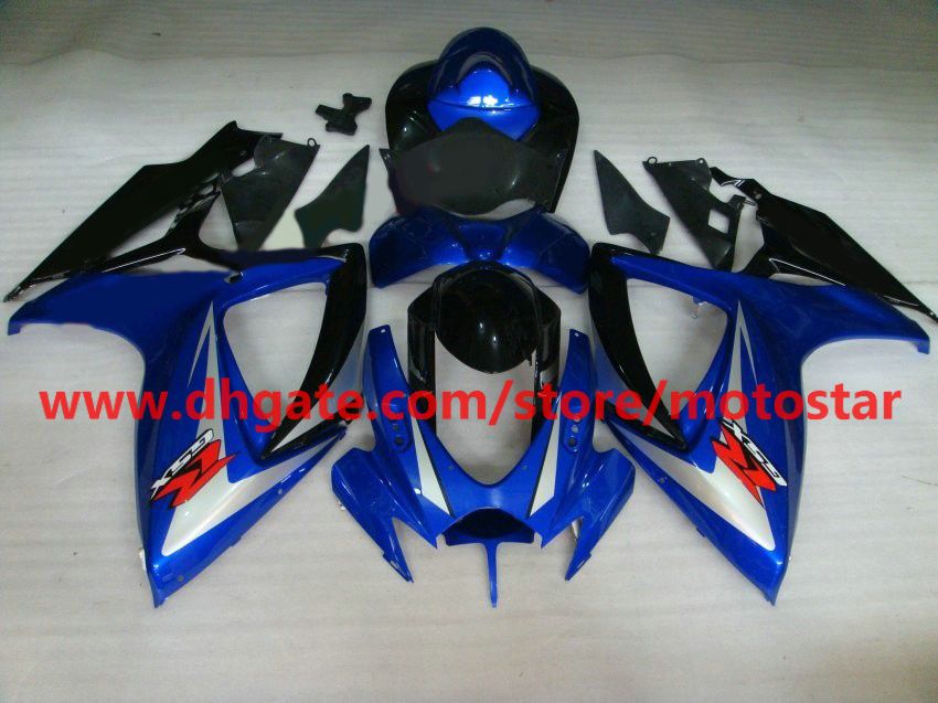 2006年のブルーシルバーOEMボディキット2007年スズキGSX-R600 GSXR750 06 07 GSXR 600 750 GSXR600 K6 FAIRLING KITS K6X