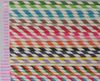 Paper Party Straws, Vintage, Retro paper drinking straw 60 colors optional