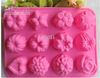 Blomma/stjärnchokladmuffin Cupcake Cake Candy Ice Silicone Tray Mold Mold 12 Cavity Per Sheet KD1