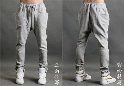 New Casual Harem Pants Hip Hop Sporty Desportivo Hiphop Mens Esporte Calças de Calças de Suor Solto Longo Homem Calças Sweatpants