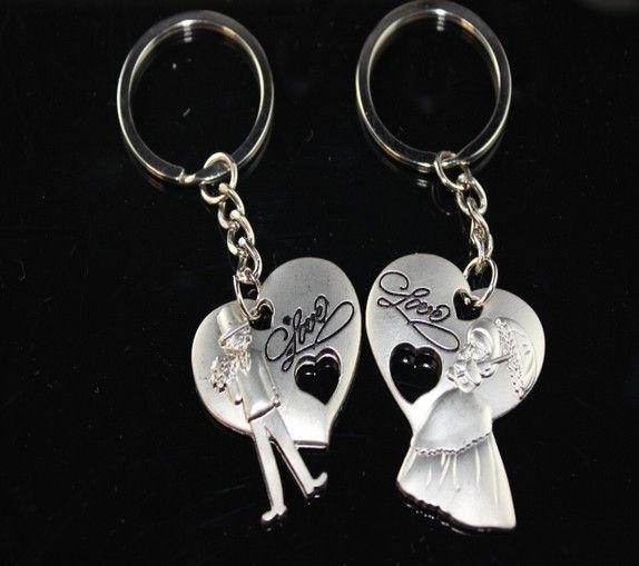 NEW Sweet Prince And Princess LOVE Keychain Key Chain Key Chain Key