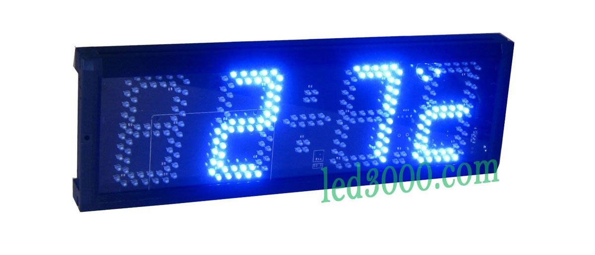 5-Zoll-LED-Anzeige mit blauer Farbe und Multifunktions-LED-Uhr für Zeit und Temperatur