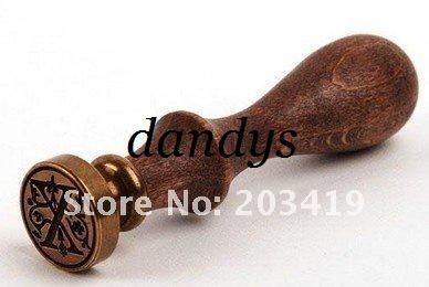 wholesale retail stamp seal sealing Wax vintage Classic antique Alphabet Initial letter set brass color creative romantic