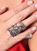 Yeni gelen! Harlow Chevron Ring Evi 2 Renkler 10 Adet / lot Ücretsiz Kargo