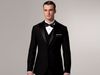 New Side Vent Two Buttons Groom Tuxedos Black Best man Peak Satin Lapel Groomsman Men Wedding Suits Bridegroom (Jacket+Pants+Tie+Vest) J282