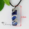 Cilindro dragón piedra semipreciosa ágata ojo de tigre cristal de cuarzo rosa ópalo collares colgantes Spsp2284CY0 joyería de moda china barata