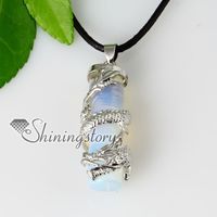 Cilindro dragão pedra pingente de colar de jóias artesanais Spsp50018 china barato moda jóias hingh moda jewerly novo design