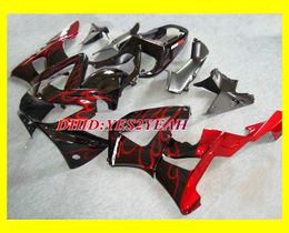 Injection Fairings set For HONDA CBR900RR CBR 900 RR 2000 2001 Bodywork CBR 900RR 929 00 01 Red flames Fairing Body kit