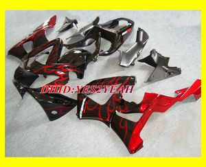 Einspritzverkleidungssatz Für HONDA CBR900RR CBR 900 RR 2000 2001 Karosserie CBR 900RR 929 00 01 Verkleidungssatz mit roten Flammen