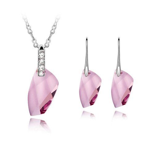 Ensemble de bijoux de cristal de luxe faire avec cristal brillant Swarovski robe de mariée bijoux ensemble cadeau de mariage christams