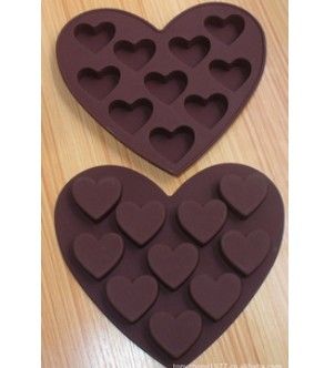 Molde de silicone Love Heart Cake Candy Decoração de cubos de gelo KD1