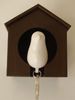 Whistle sparrow bird keychain key ring chain with bird house holder key hook KD1