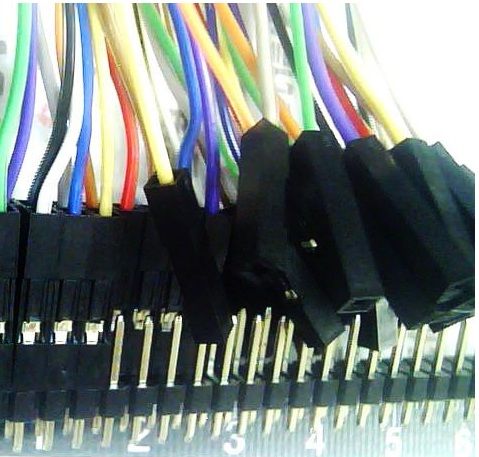 40PCS Dupont Wire Color Jumper-Kabel, 2,54 mm 1P-1P Stecker auf Buchse für Arduino