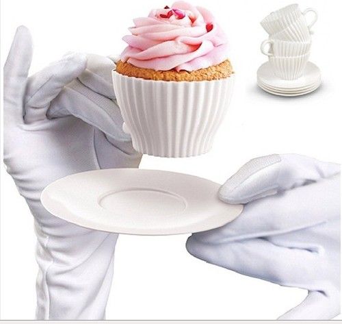 Grosshandel 4 Stucke 1 Box Teetasse Silikon Cupcake Formen Backen Spass Party Kuchen Muffin Form 4 Tasse 4 Untertassen Boxed Von Dianz 5 09 Auf De Dhgate Com Dhgate