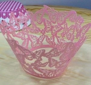 Art paper cup cake wrapper Cricut Lite Cupcake Wrappers Cartridge Lace for wedding party