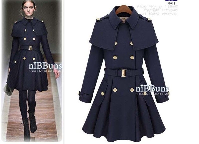 coat with capelet