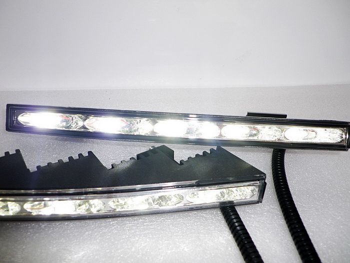 

1pair/set Super Bright LED Daytime Running Lights LED DRL for Toyota Land Cruiser, 6000K White LED Front Bumper DRL