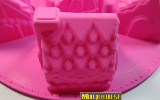 Molde para bolo de silicone para muffin, cupcake, bolo, biscoito, 6 casas, molde de chocolate para gelo KD1