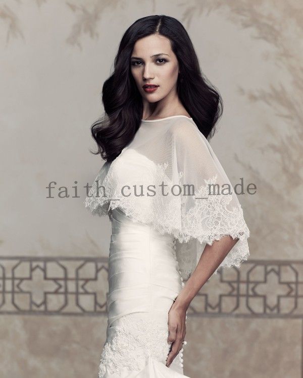 white bridal wrap