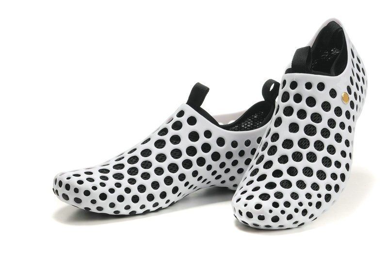 rubber shoes with holes