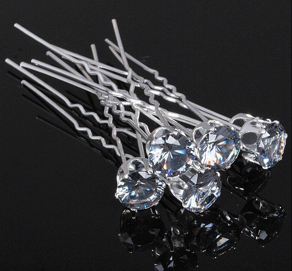 2020 Fashion Bling Bling Big Crystal Hair Pins, Wedding Party Hair